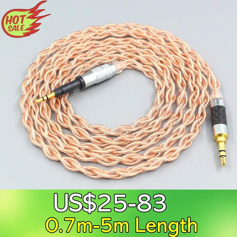 

4-ядерный 1,7 мм плетеный кабель для наушников Litz HiFi-OFC для Sennheiser HD6 HD7 HD8 MIX DJ HD595 LN008101