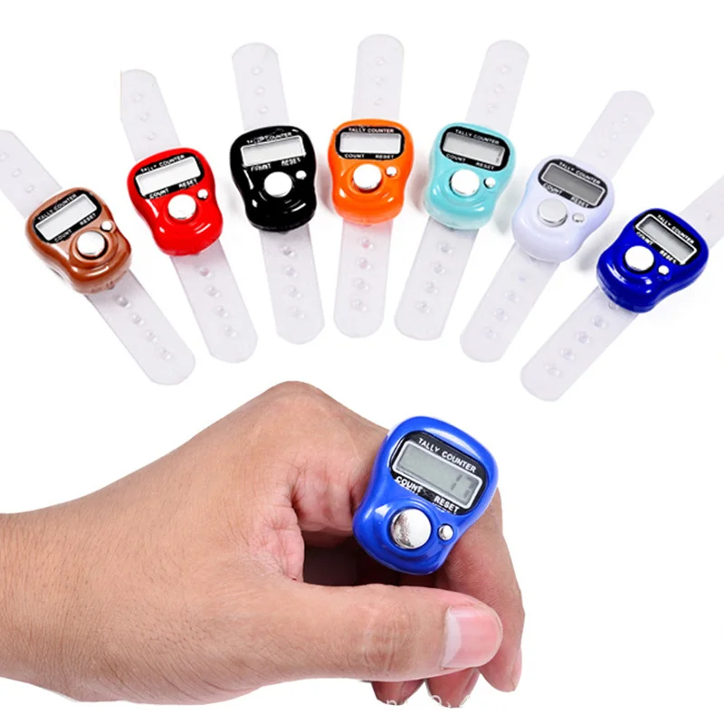 1PCs Portable Mini Counter Stitch Marker Row Finger Precisio
