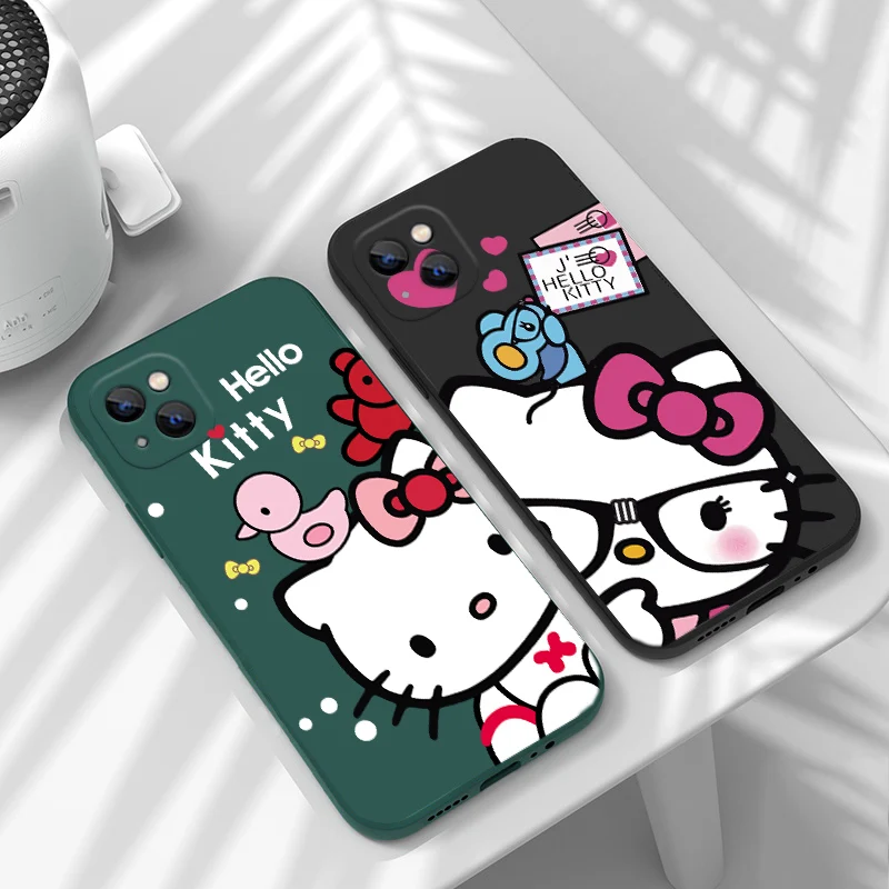 Чехол из ТПУ с рисунком Hello Kitty Cat для OnePlus 10 Pro 9RT 8T 11 10R 10T 9 9R N20 One Plus Nord 2 CE 5G N200 ACE Cover