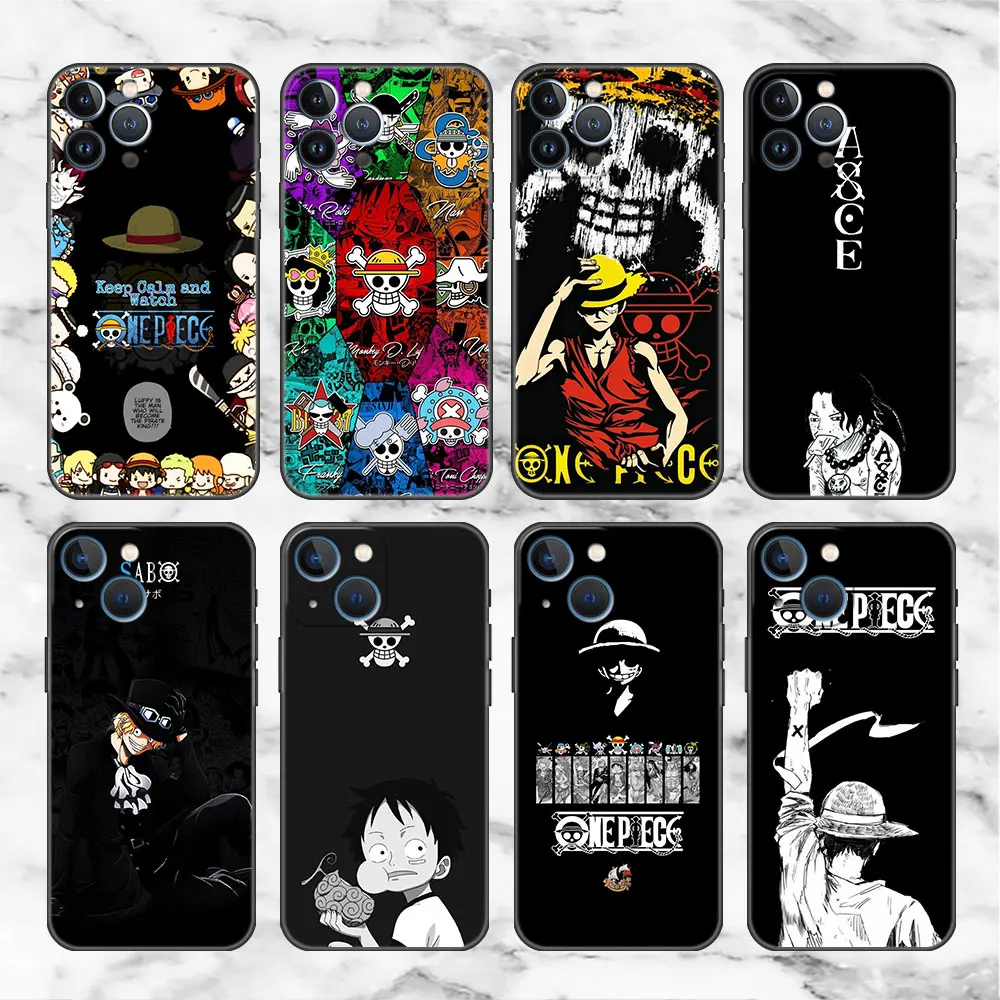 

Mobile Phone Case for Apple iPhone 14 13 12 11 Pro Max 8 7 6 6S 14 Plus XR X XS 13 Funda Cover Soft Coque One Boy Pirate Anime