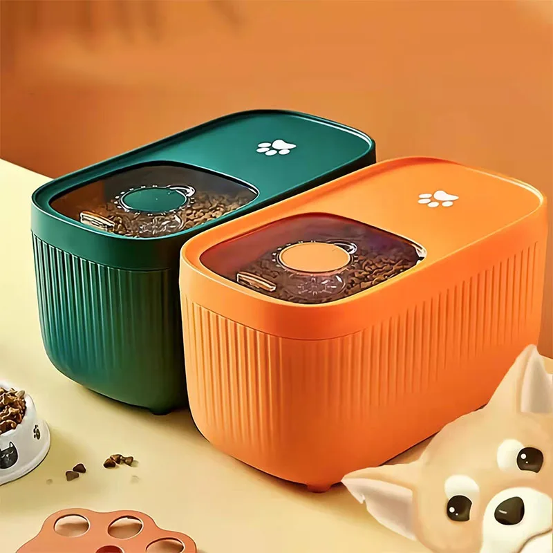 

Pet Food Storage Container Kitchen Container 5kg-10kg Bucket Household Storage Moisture-Proof Rice Box Dog Dry Food Bucket