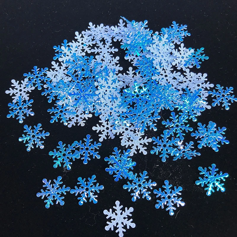 

300Pcs Christmas Snowflakes Confetti Artificial Snowflake Home Christmas Tree Ornaments Decorations New Year Festival Decor