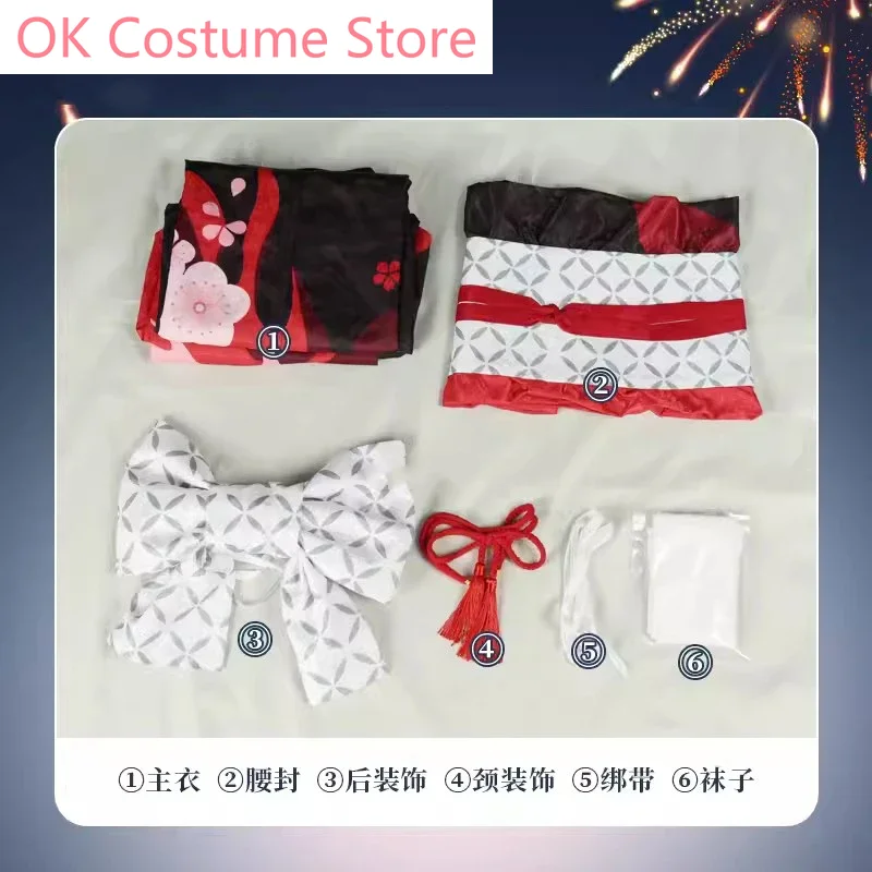 Кимоно Genshin Impact Hanyuuda chizulu женский косплей костюм искусственная игра униформа Hallowen