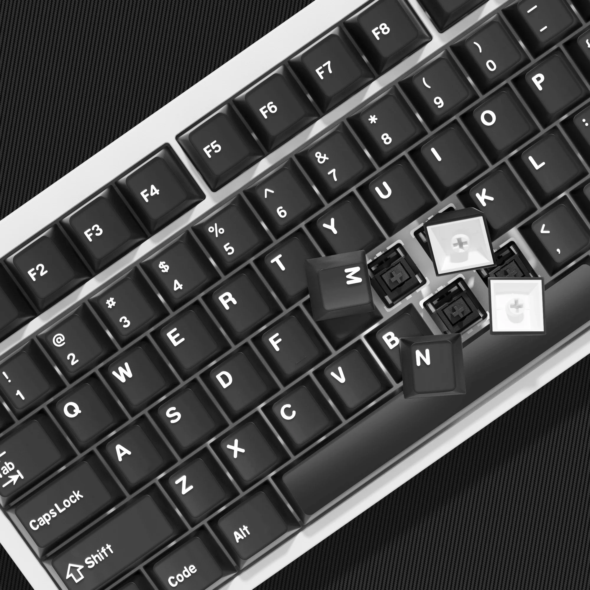 KBDiy PBT черные нефритовые колпачки для механических клавиатур колпачок клавиатуры