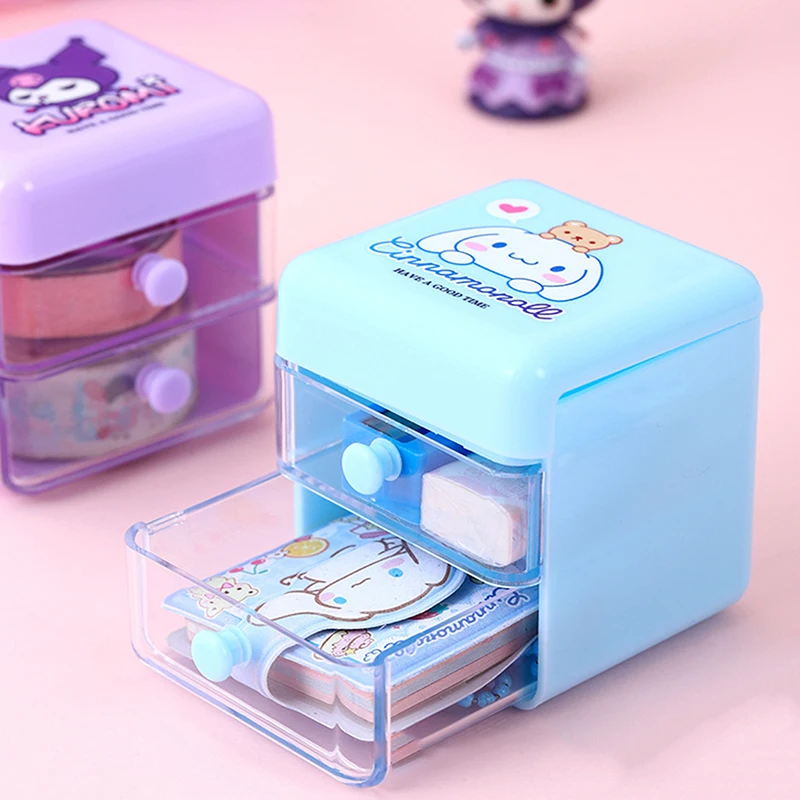 Мини-органайзер мультяшный Коричный органайзер мелодия двухслойный коробка