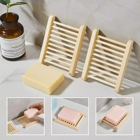portable wooden natural soap dishes tray holder storage soap rack plate box container portable bathroom soap dish storage box
