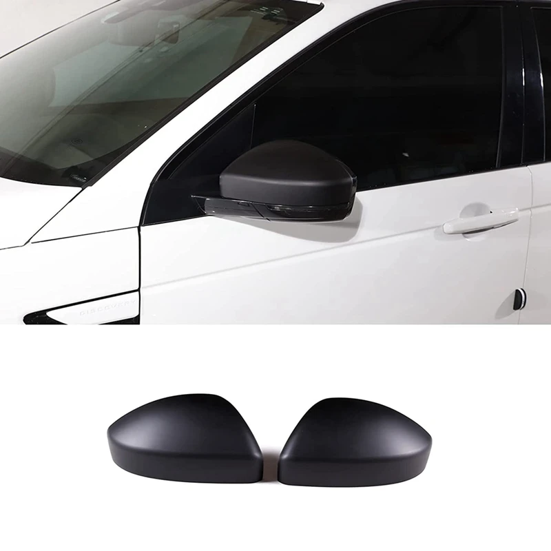 

Exterior Rearview Mirror Cover Side Mirror Protector Trim For Land Rover Evoque Discovery For Jaguar F-Pace X761, Matte Black