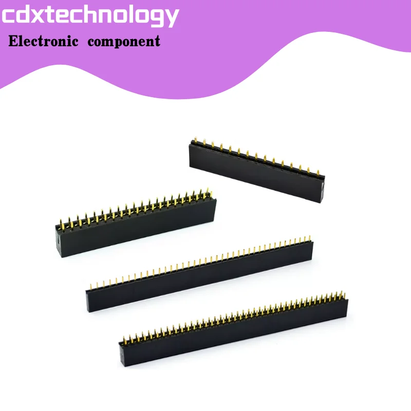 

10pcs/LOT 2.54mm pitch single-row socket double-row female socket 15/20/40Pin female socket