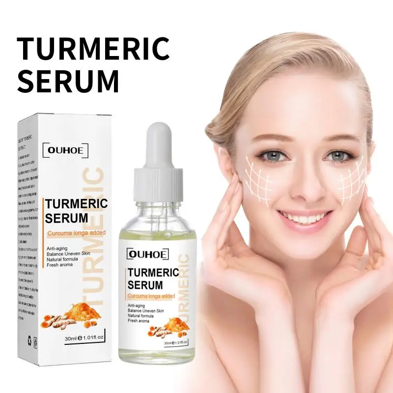 

Turmeric Face Skin Care Set Facial Products Kits Anti Acne Lighten Dark Spot Glowing Moisturizing Cream For Dark Skin
