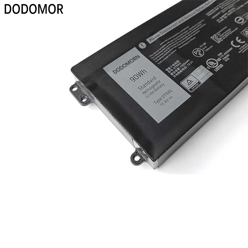 Высококачественный аккумулятор для ноутбука DT9XG Dell Alienware ALWA51M-R1782 D1968W D1968B D1746W D1733B