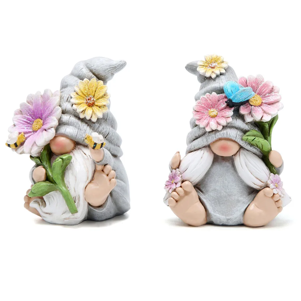 2 шт. декоративные садовые фигурки Гном