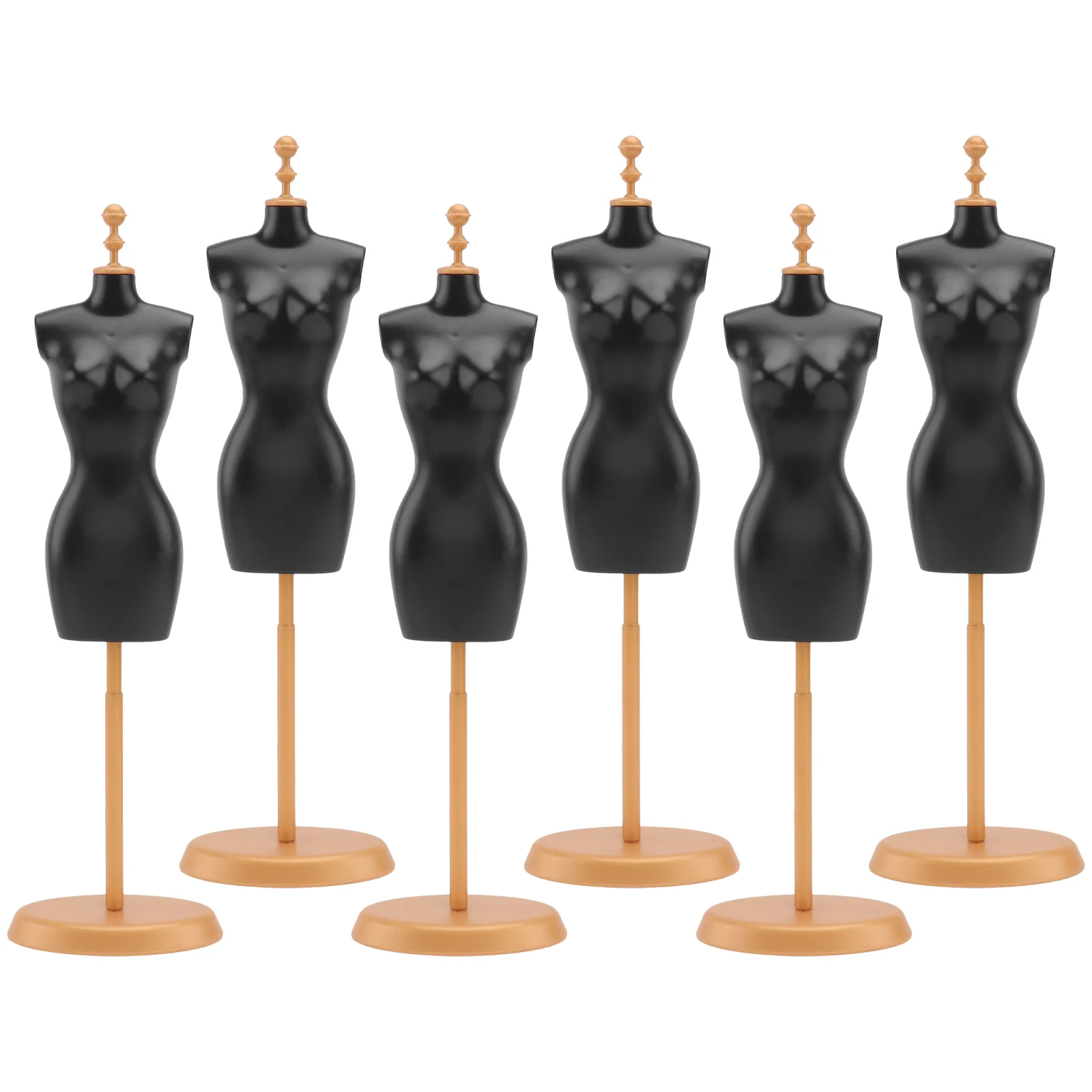 

6Pcs Doll Dress Form Doll Model Stand Clothing Mannequin Stand Display Rack