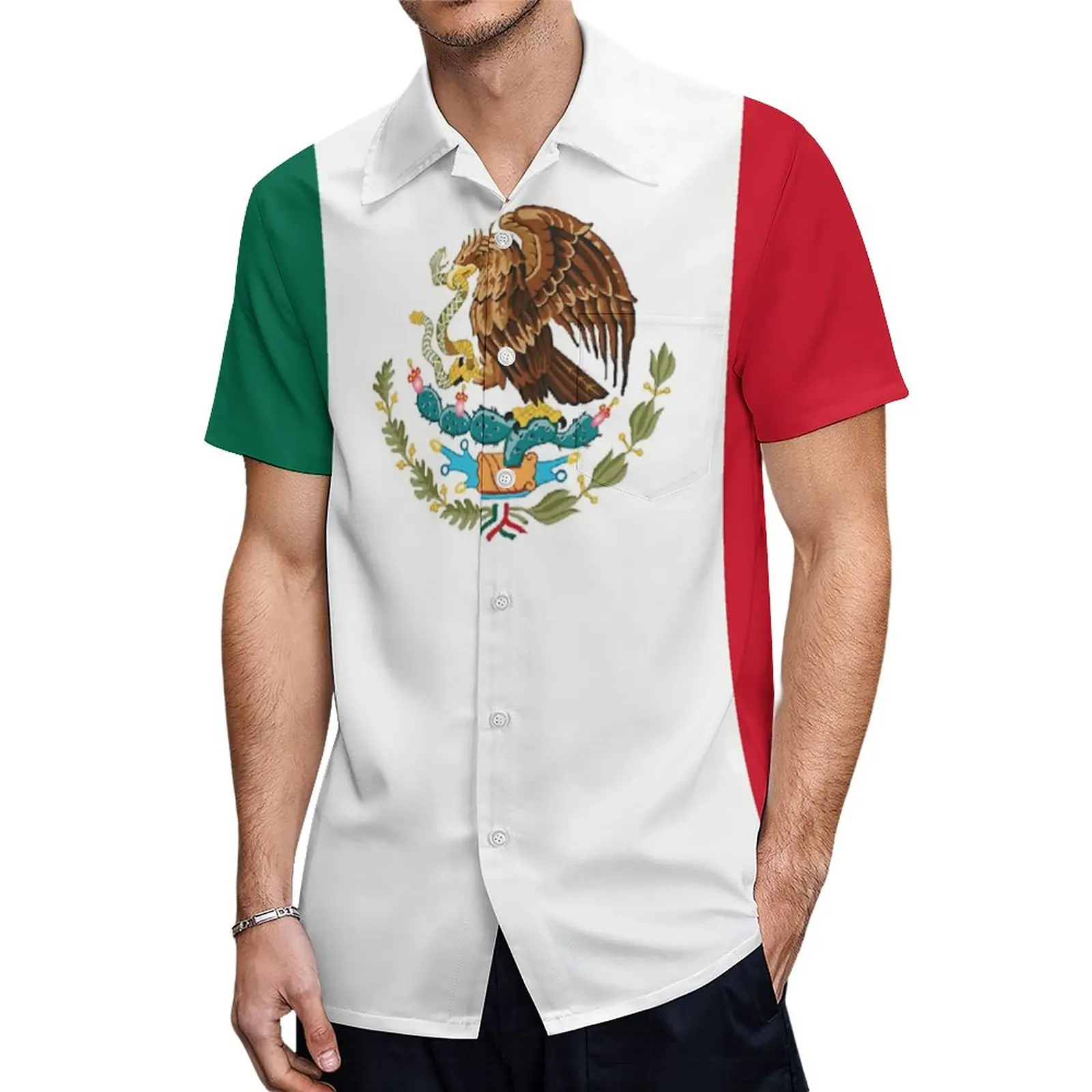 

Mexican Flag Tees Funny Graphic Coordinates High Quality A Short Sleeved Shirt Going Out Eur Size