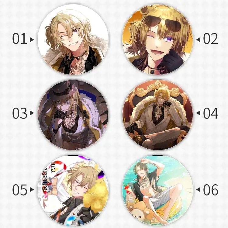 Luca Kaneshiro значок брошь Vtuber виртуальный ювелир якорь периферийные булавки аниме