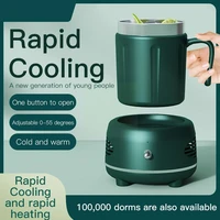 summer cooling cup portable electric refrigeration mug cold and warm dual use heating milk coffee cup quick cold drink cooler