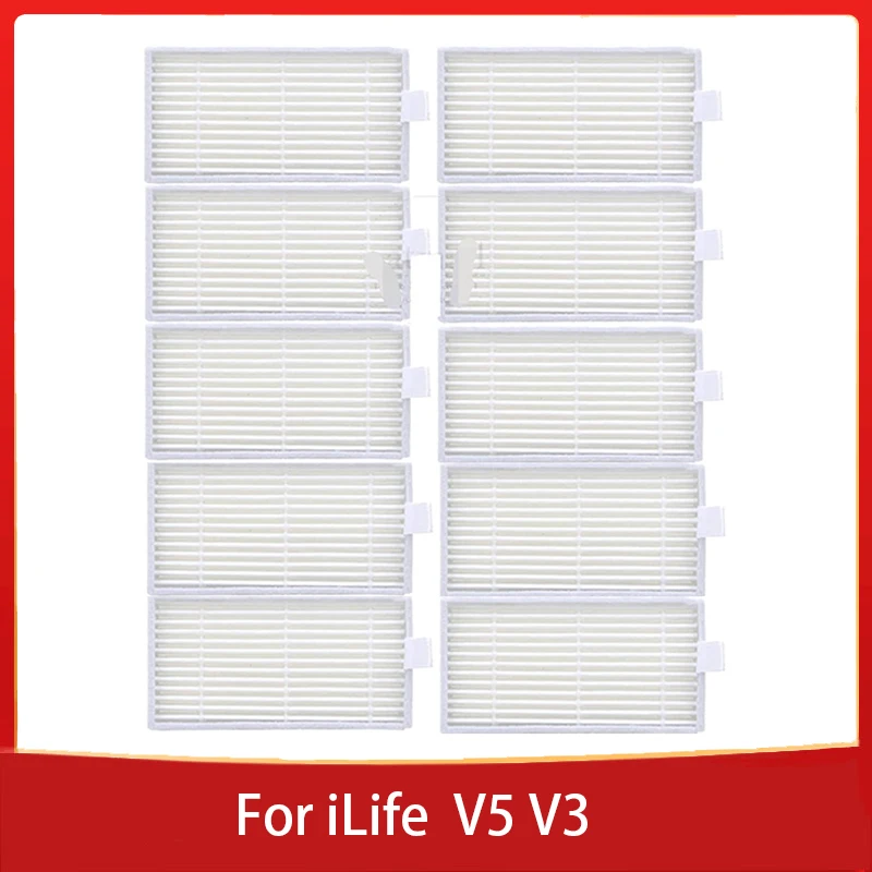 Для iLife Hepa Filter V5 V5s V3 V3S V5S V50 Pro V55 X5 аксессуары для робота-пылесоса запасные части