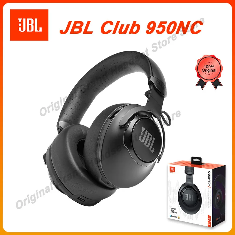 

JBL Club 950NC - Lightweight, Foldable Over-Ear Wireless Headphones with Active Noise Cancellation - Black