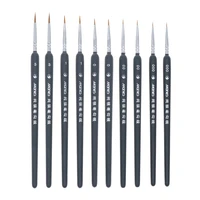 10pcs fine brush professional watercolor gouache painting drawing brush artist brushes supplies for adults children beginner