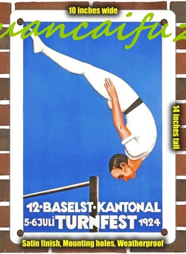 МЕТАЛЛИЧЕСКАЯ ЗНАК SJKY - 1924 12-й базель Кантонский гимнастический фестиваль 10x14