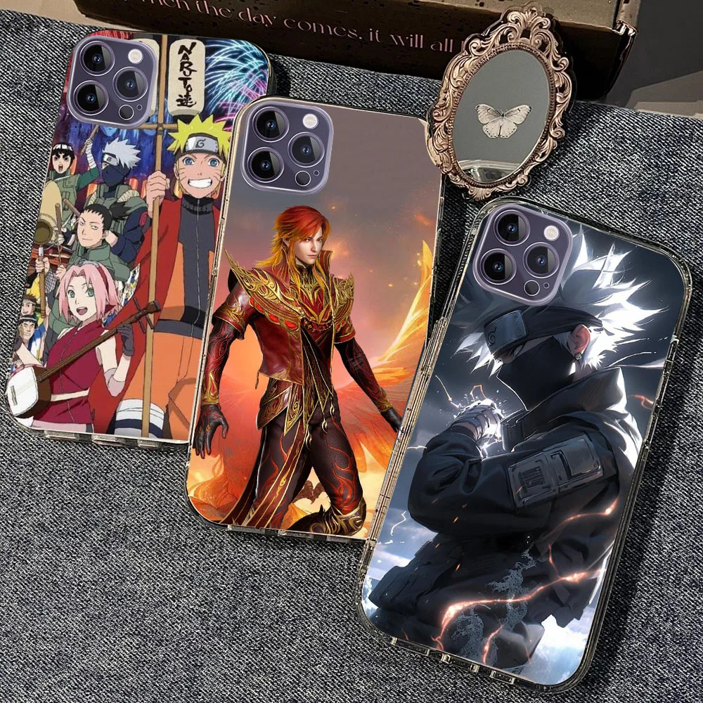 WEA-23 N-Naruto Прозрачный гибкий чехол из ТПУ для iPhone XS XR 5 6 7 8 SE 11 12 Mini Plus Pro Max