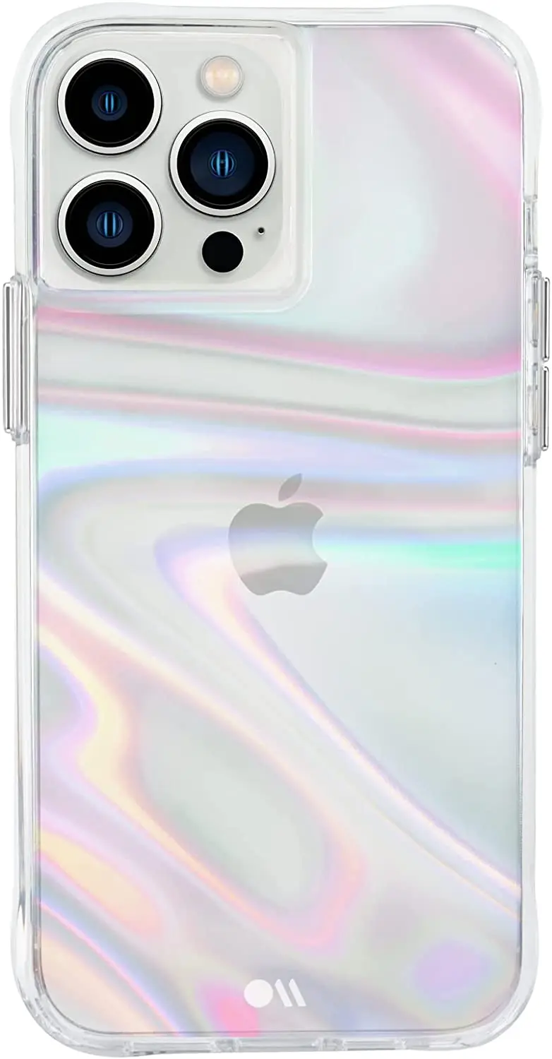 

Чехол для iPhone 13 Pro Max-Радужный дизайн-10 футов защита от падения-6,7 дюйма-мыльный пузырь