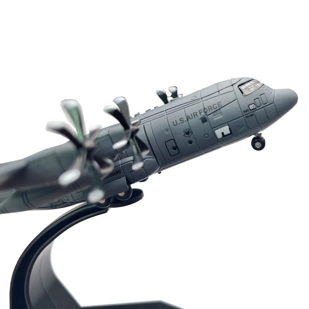 Фото Масштабная модель 1:200: Американский транспортный самолет Lockheed C-130 Hercules, литая металлическая военная модель C130, коллекционный сувенир/украшение №1