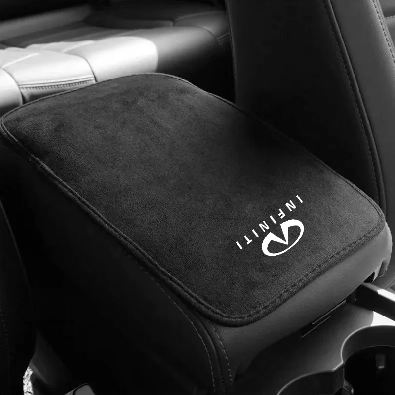 

Suede Leather Armrest Mat Arm Rest Protection Cushion Auto Armrests For Infiniti QX50 QX60 QX70 Q50 Q60 Q70 G25 FX FX25 FX35 JX