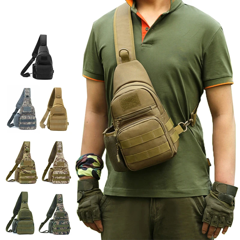 

Men Tactical Shoulder Shoulder Bags Hiking Travel Bag Multifunctional Camouflage Camping Hunting Fishing Outdoor Military Bag