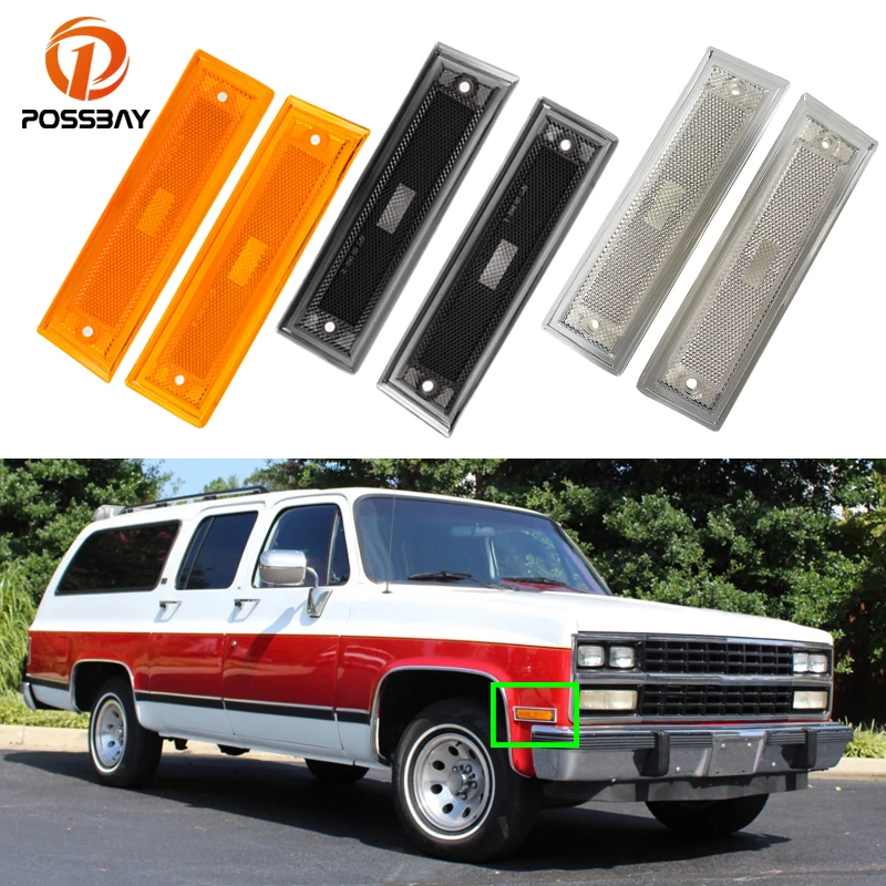 

Автомобильный передний Боковой габаритный фонарь корпус сигнальная лампа крышка для GMC Chevrolet пригородного пикапа Jimmy Blazer полноразмерные Вн...