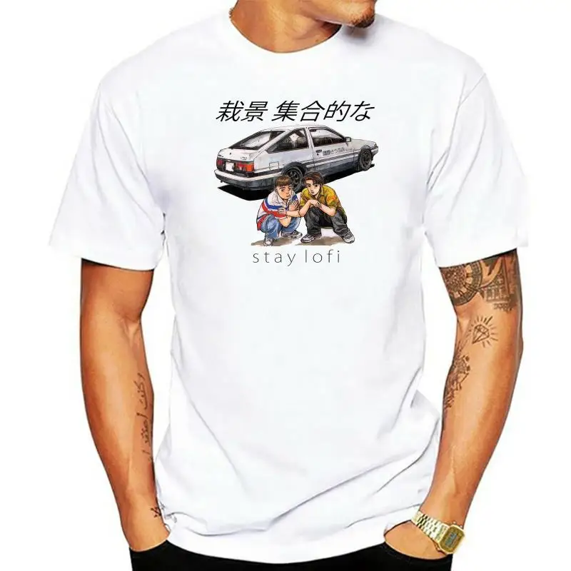 

Newest 2022 Fashion New Initial D Initial LoFi ToyoTRUENO AE86 Car Gift T-shirt