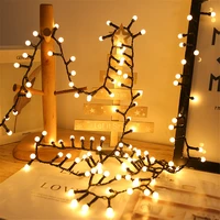 christmas decoration round ball string lights 10m outdoor garden creative firecracker fairy garland light for room wedding party
