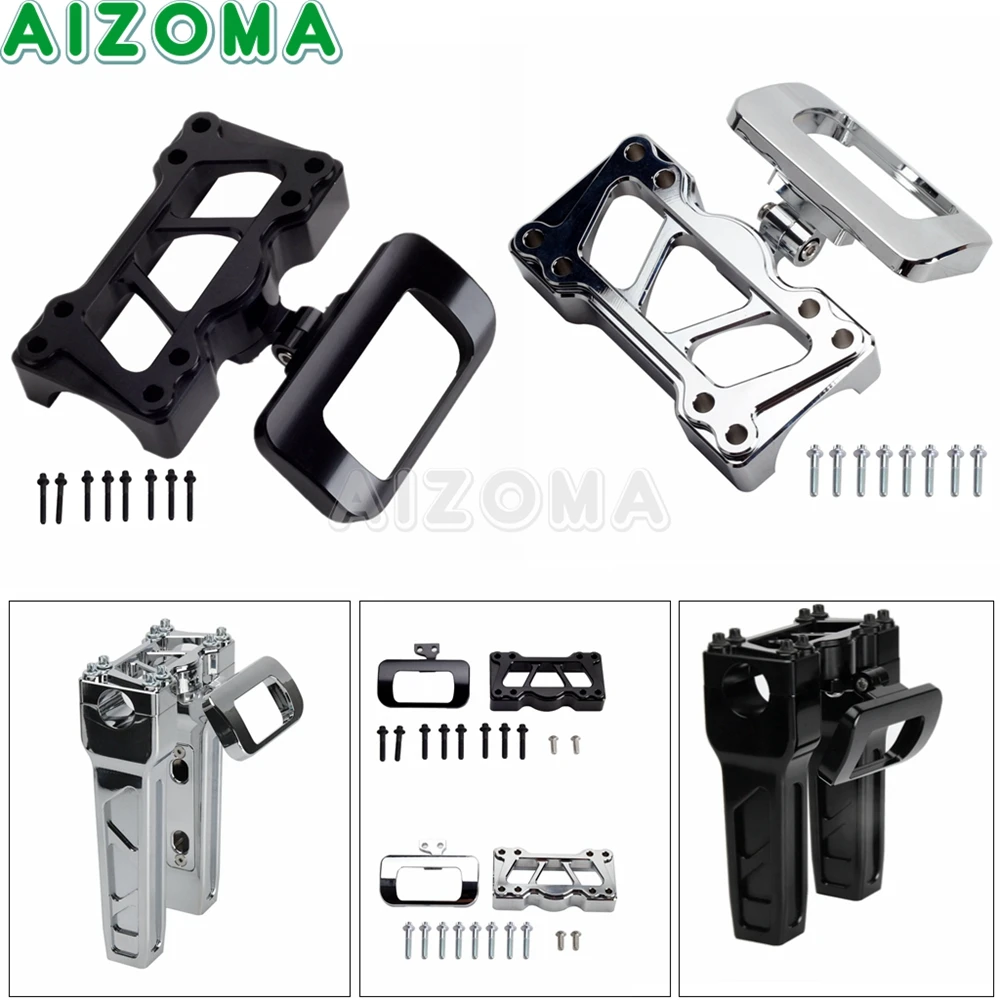 

For Harley Softial M8 Riser Top Gauge Mount 25mm Handle Bars Gauges Housing Kit fit 2018-2022 Street Bob Breakout Low Rider FXST