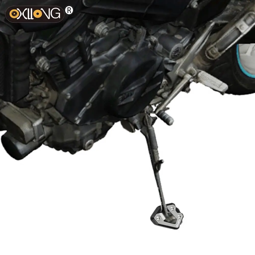 

Motorcycle Kickstand Foot Side Stand Extension Pad Support Plate Enlarge FOR BMW F800R F800GT 2015 2016 2017 2018 2019 2020 2021