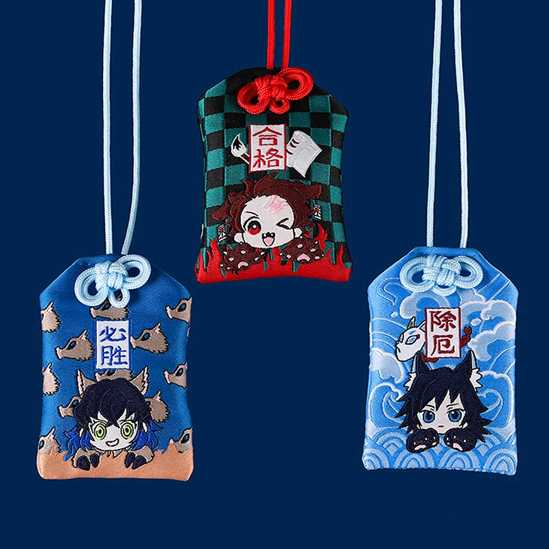 

Anime Demon Slayer Keychain Kimetsu No Yaiba Cotton Amulet Lucky Bag Keychain For Clothes Bag Shirt Hat Jewelry Accessories