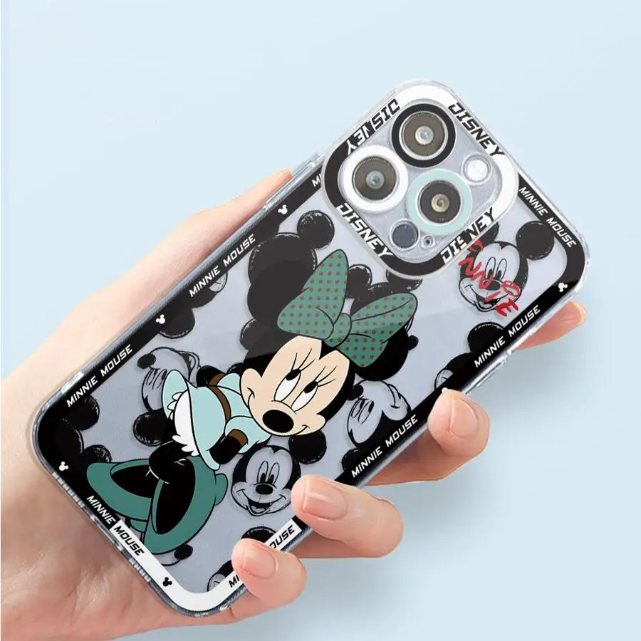 Disney Mickey Mouse Cover Phone Case for Apple iPhone 13 15 16 Pro Max 14 11 12 7 8 Plus X XS MAX XR Plu Soft TPU