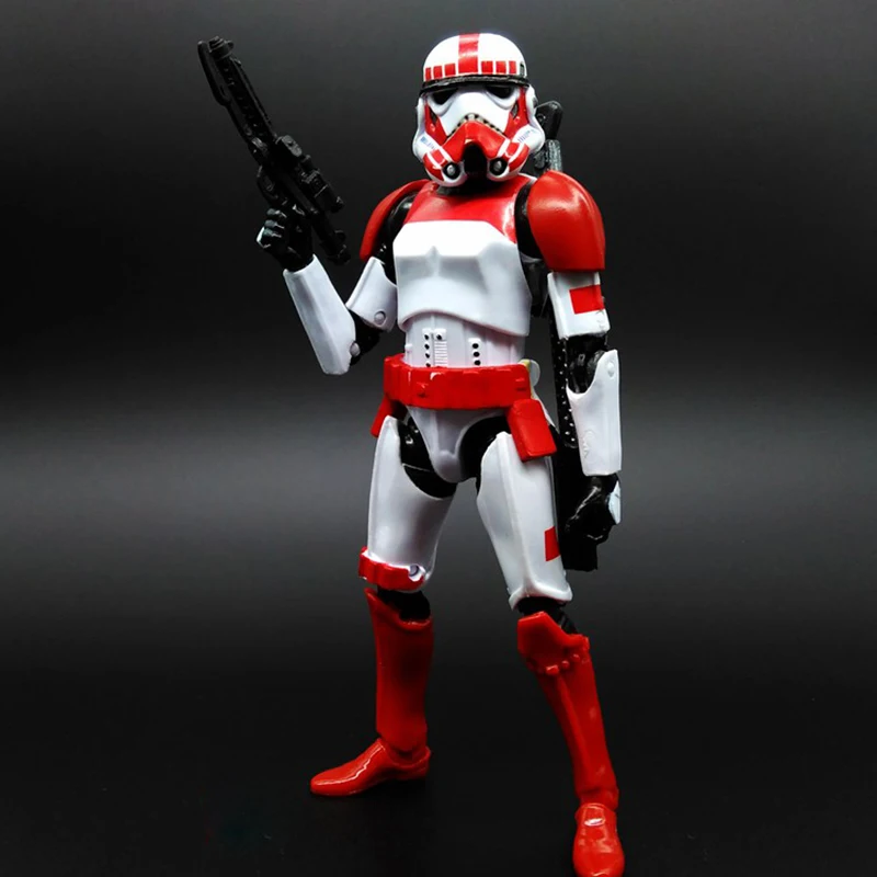 

New Star Wars Doll 6 Inch Black Warrior Red Storm Soldier Joint Movable Doll Model Collection Ornaments Toy Boy Birthday Gift