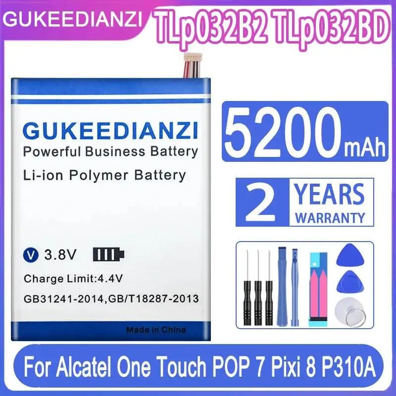 Фото Аккумулятор Tlp032b2 Tlp032bd Tlp041c2 / Tlp041cc Tlp028ad Tlp028ac Tlp028a2 для Alcatel One Touch Pop 7 8 Pixi 3 7.0 Lte 4G №3