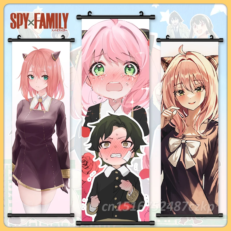 

Print Canvas Spy x Family Poster Anya Forger Home Decor Anime Mural Damian Desmond Wall Artwork Picture Scroll Hanging Painting