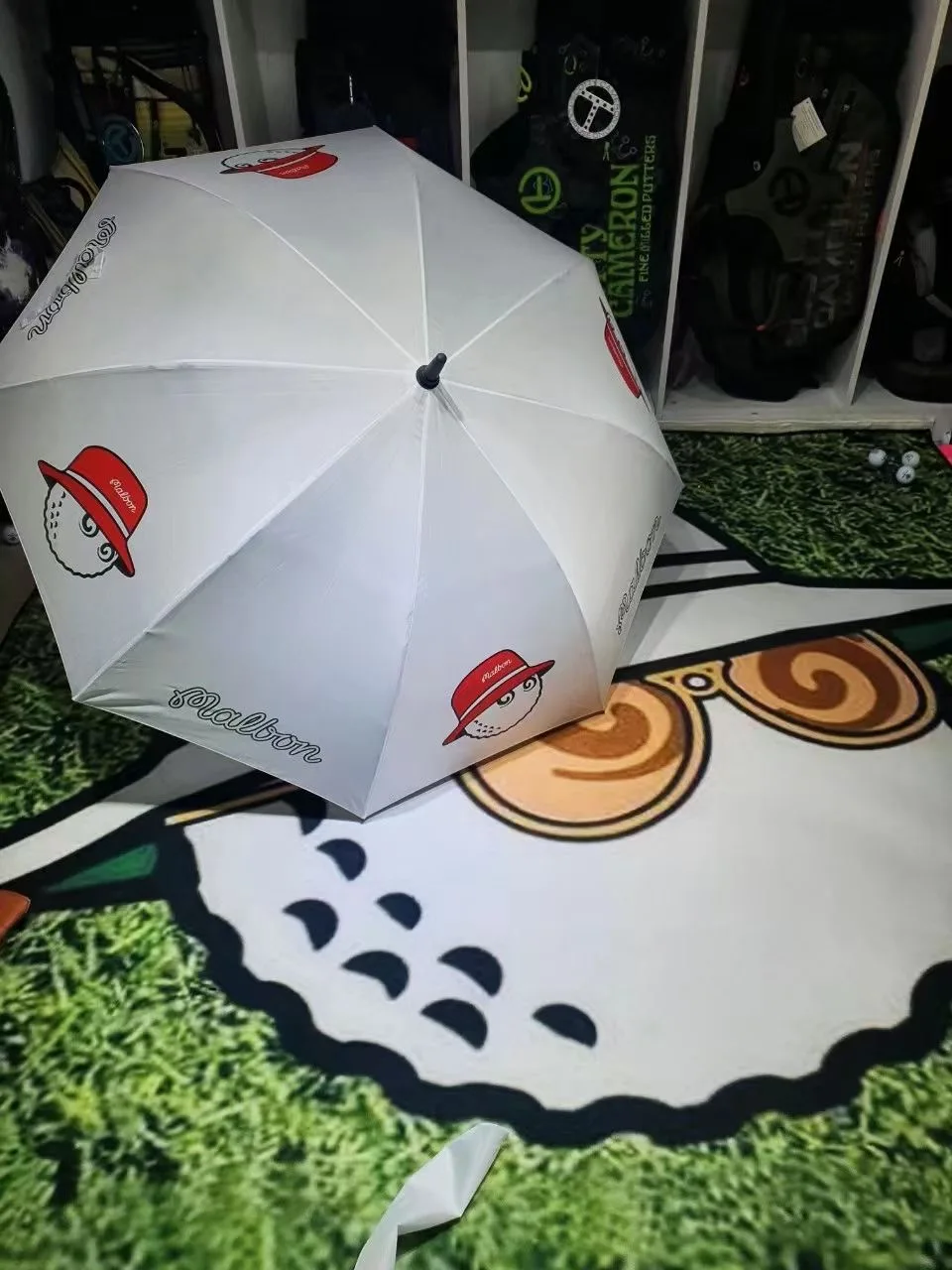 

Seasonal malbon Golf umbrella Sun umbrella Sun umbrella UV silver coated outdoor sports leisure umbrella