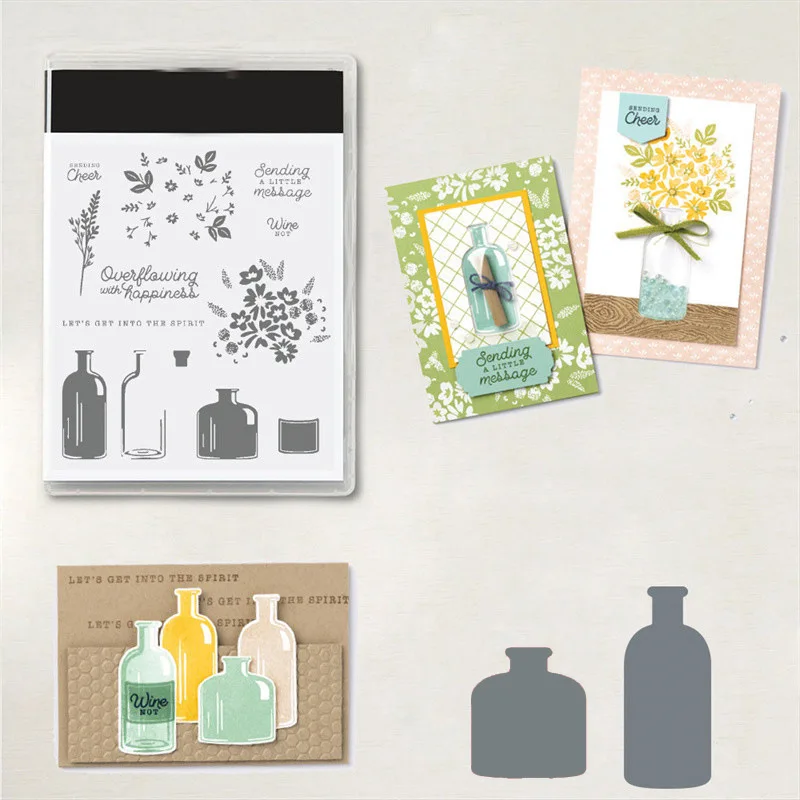 

New Arrival 2022 Metal Cutting Dies and Clear Stamps DIY Scrapbooking Card Stencils Paper Crafts Making Photo Album Decor