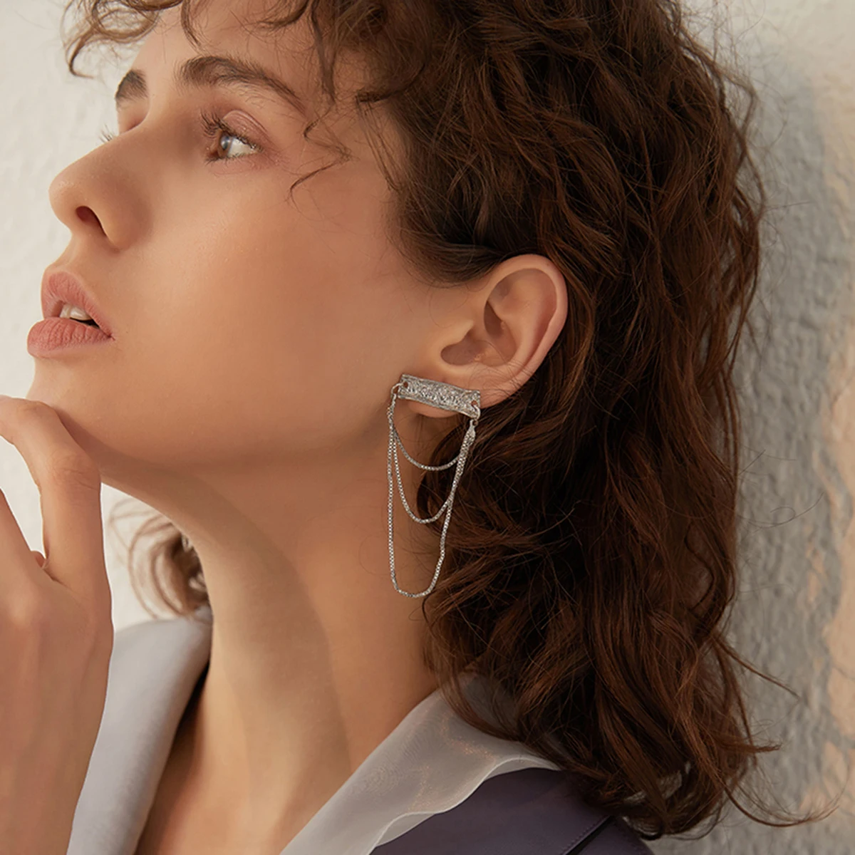 Бесплатная доставка длинные висячие серьги-цепочки в стиле панк для женщин