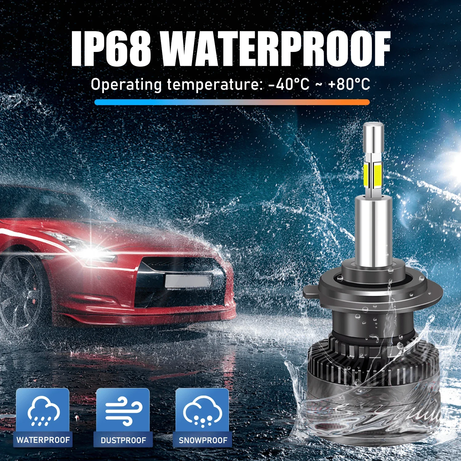 CBPZYUY 160W H4 H7 Светодиодная фара H8 H9 H11 9005 9006 HB3 HB4 9012 Фара 360 3D Автоматические лампы H1