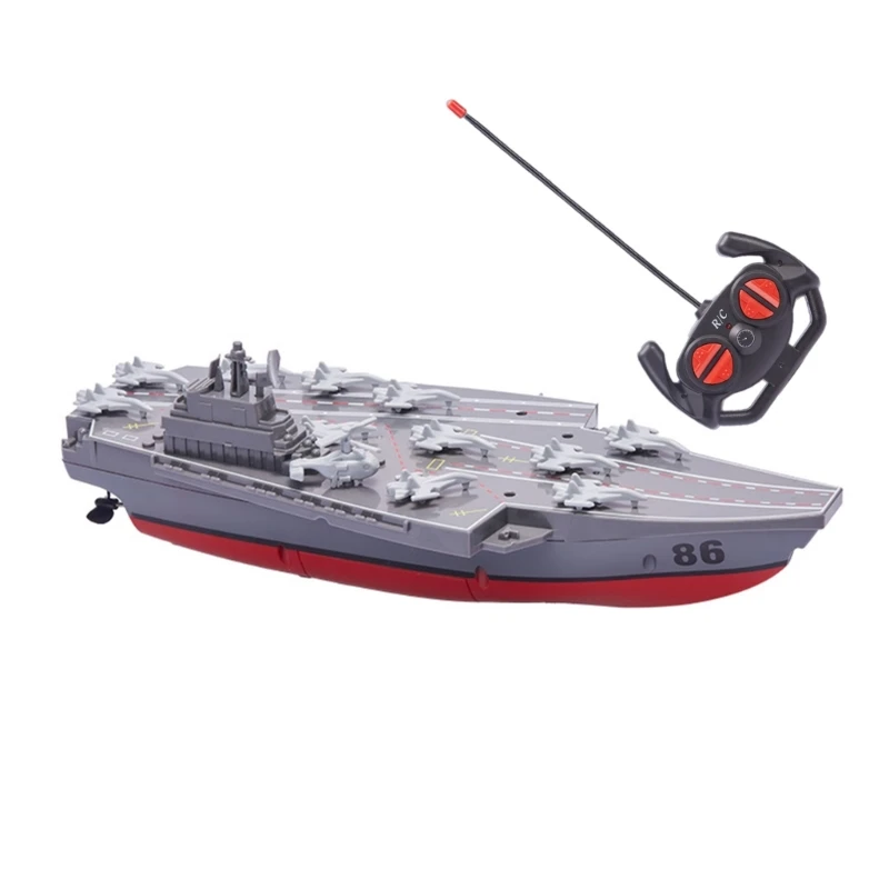 

Simulate Large Warships Aircraft MilitaryModel Boy Electric Toy Boats E65D