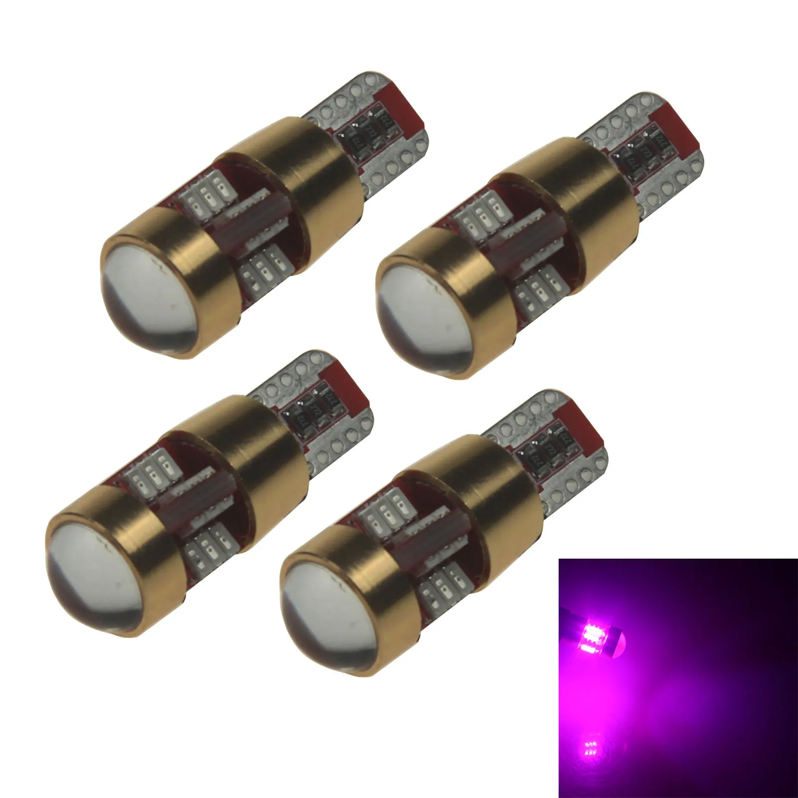 4 шт. беспроводные Угловые лампы для чтения RV T10 W5W 27 излучателей 3014 SMD 1252 2450 Z20923