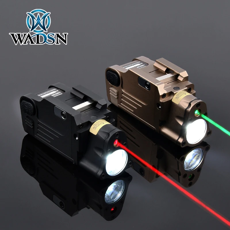 WADSN Tactical SBAL PL Red Dot Laser Hanging Flashlight White LED Lamp Fit 20mm Picatinny Rail DBAL PEQ NGAL Airsoft Hunting