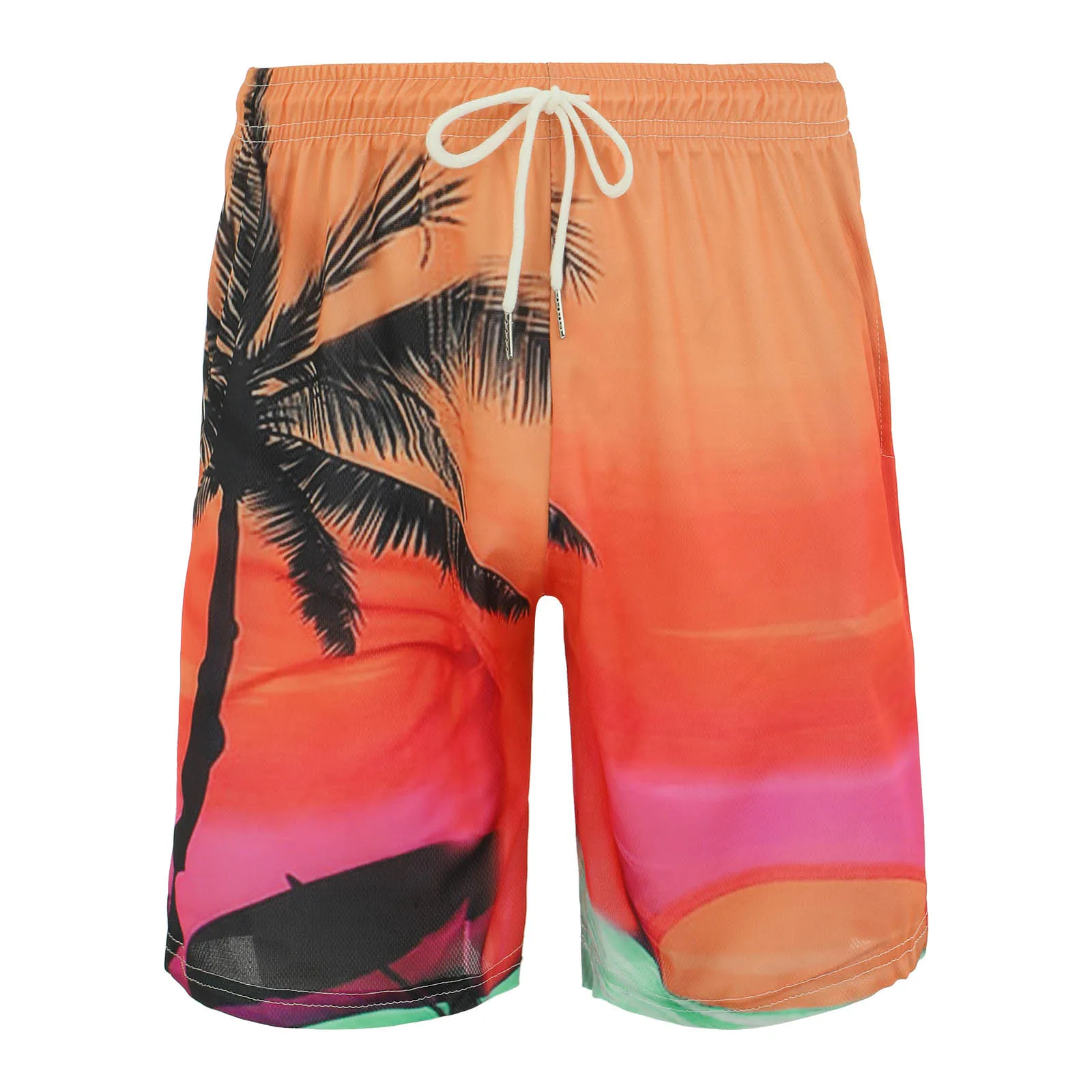 

Hawaiian beachwear Trunks Coconut Tree Print Shorts Summer Casual Shorts For Men Beach Holiday Vacation Pantalones Cortos 2023