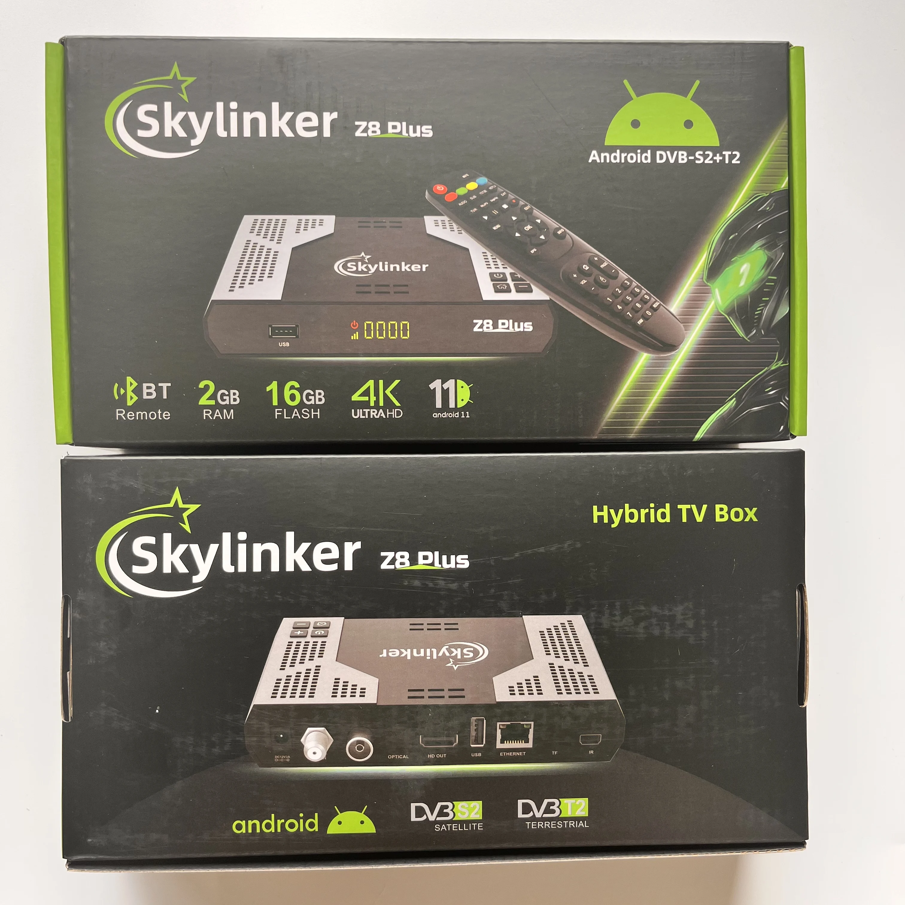 Фото 2026 Skylinker Z8 Plus Гибридная ТВ-приставка Android OTT+ DVB-S2+DVB-T2 HD 4K FTA с H265, 2+16 ГБ, 5G Wi-Fi, OTT DVB-S2 Спутниковый ресивер №3