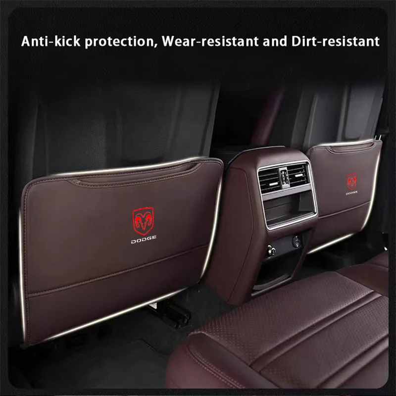 

1pcs Car Seat Back Anti Kick Pad Scratch Mat For Dodge Ram Journey Charger Challenger Caliber Nitro Durango Avenger Dart Caravan