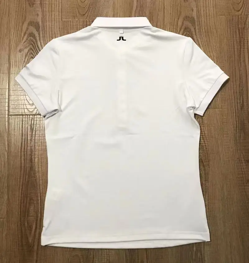 Women's Short Sleeve Golf T-shirt Korean Version Breathable Comfortable Noodles Tucked Waist Outdoor Sports Women's Outerwear