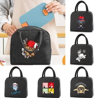 lunch carry bags insulated thermal portable canvas bags for women children school trip lunch picnic dinner cooler food handbag